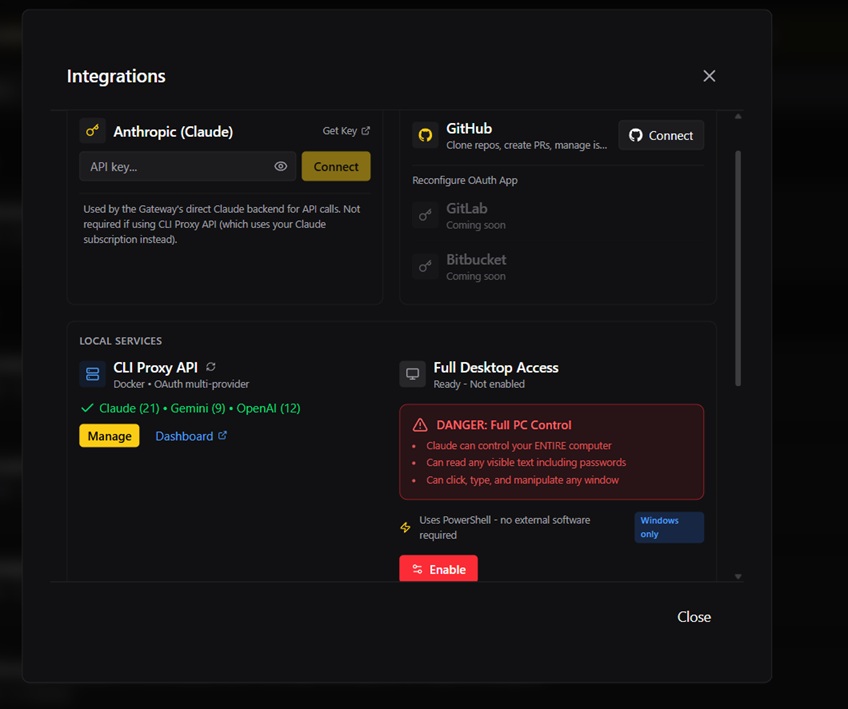 CLIProxyAPI — OAuth Providers